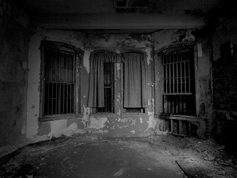 Curtains Over The Bars Photo Of The Abandoned Danvers State Hospital