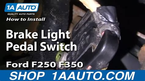 How To Install Replace Brake Light Pedal Switch Ford F250 F350 1999 06