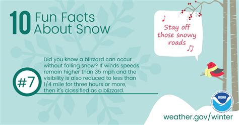 10 Fun Facts About Snow 7 Did You Know A Blizzard Can Occur Without Falling Snow If Wind