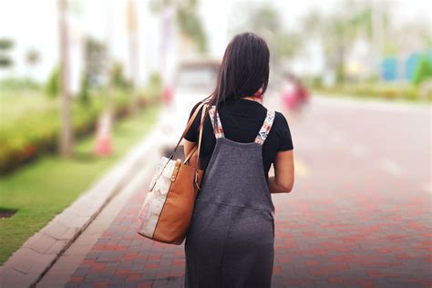 Free Photo Woman Walking Away Away Back Cantik Free Download