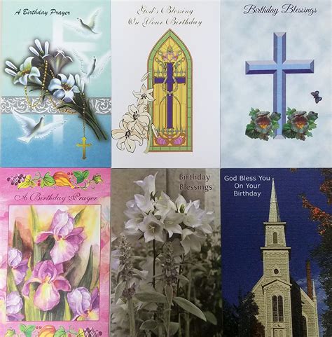 Bulk Religious Birthday Cards Text Inside Assorted