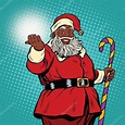 African American black Santa Claus Stock Vector Image by ©studiostoks ...