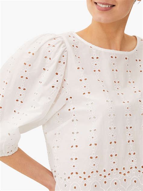 Phase Eight Tameka Broderie Anglaise Top White At John Lewis And Partners