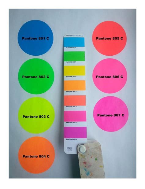 Pantone Neon Swatches Neon Colour Palette Pantone Colour Palettes