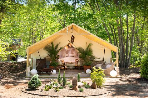 Find luxury camping locations near me on glamping hub. Maine's New Glamping Tents Are So Darn Pretty - Boston Magazine