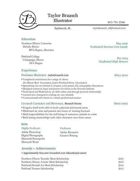 Scholarship Resume Template 50 College Student Resume Templates