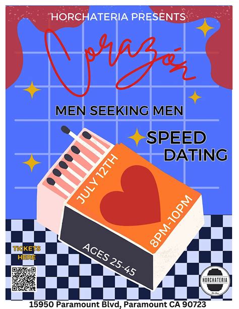 Corazon Speed Dating Men Seeking Men, Horchateria Rio Luna, Paramount