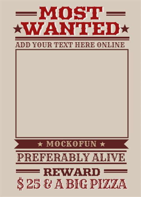 Wanted Poster Template Pdf 2023 Template Printable