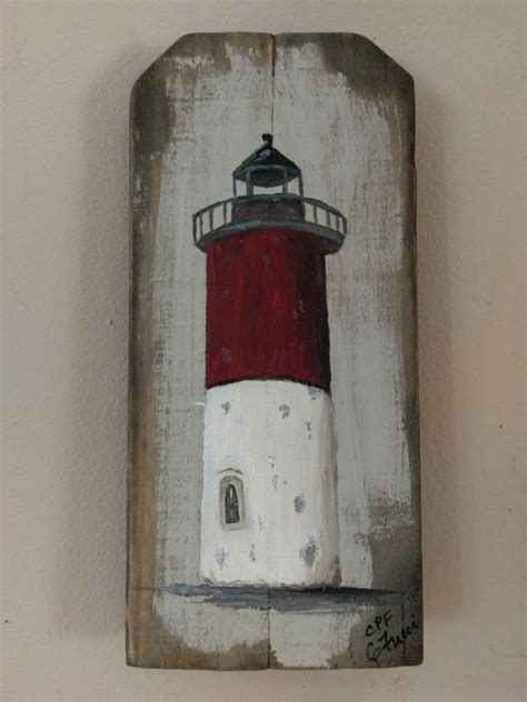 Lighthouse Paintings On Reclaimed Wood Lighthouse Painting Pallet