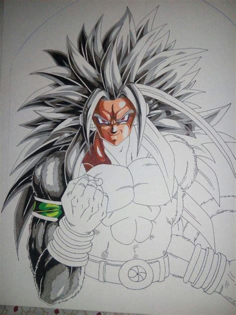 Ssj5 Goku Drawing Colored Pencils Dragonballz Amino