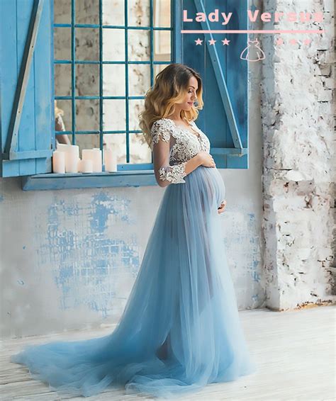 Maternity Dress For Photoshoot Babyshower Maternity Gown Etsy Uk