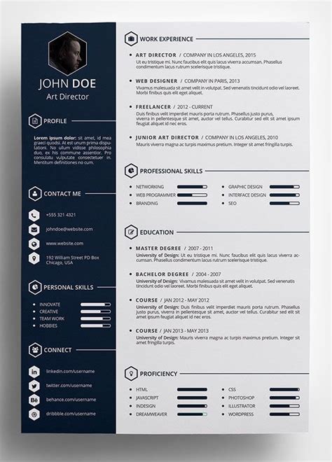 Here is the most popular collection of free resume templates. 10 Best Free Resume (CV) Templates in Ai, Indesign, Word ...