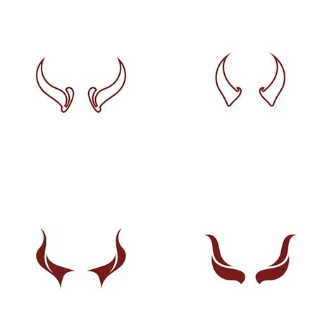 Premium Vector Devil Horn Vector Icon