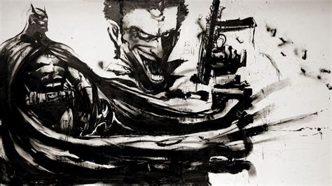 Joker illustration, studio shot, indoors, copy space, white background. Batman Joker Dark Knight Oil Painting comics art artistic ...