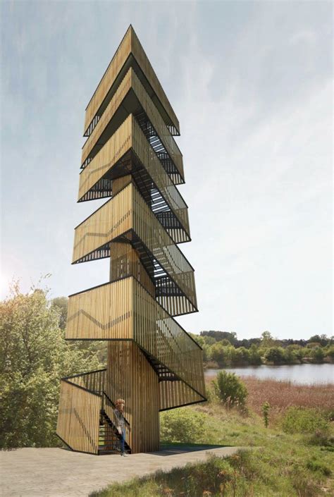 Observation Tower By Ateliereen Architecten Overlooks Pine Nature