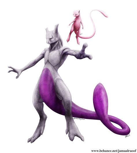 Realistic Mew And Mewtwo On Behance