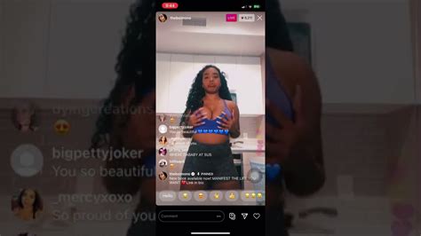B Simone Nip Slips On Instagram Live 😳 Shorts Youtube