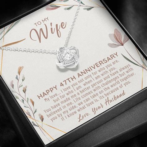 47th Wedding Anniversary Gift For Wife 47th Anniversary Etsy