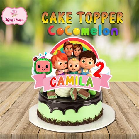 Cocomelon cake topper, cocomelon party supplies, cake topper, cocomelon birthday, birthday party favors, cocomelon, kids cake topper katherineskraftss 4.5 out of 5 stars (54) $ 10.00. COCOMELON CAKE TOPPER - Kary Designs