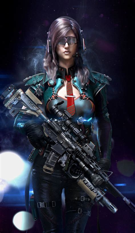 Sci Fi Warrior Cyberpunk Character Cyberpunk Girl Cyberpunk Rpg