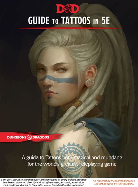 A Simplified Guide To Tattoos In 5e Dandd Oc Unearthedarcana