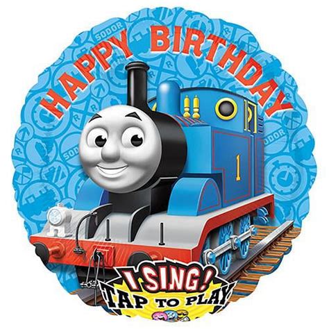 Loonballoon Singing Balloons 28″ Thomas The Tank Happy Birthday Sing A