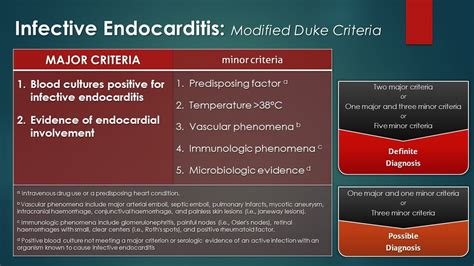 Infective Endocarditis Modified Duke Criteria Clinical Grepmed