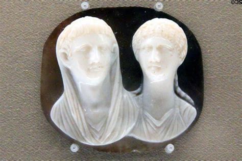 Roman Cameo Of Julio Claudian Couple At Museum Of Fine Arts Boston Ma