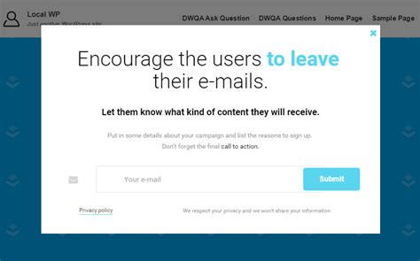 Pop Up Cc Add Responsive Email Opt In Pop Up Forms To Your Wordpress