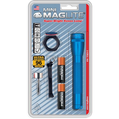 Maglite Aa Mini Maglite Flashlight Combo Pack Blue M2a11c Bandh