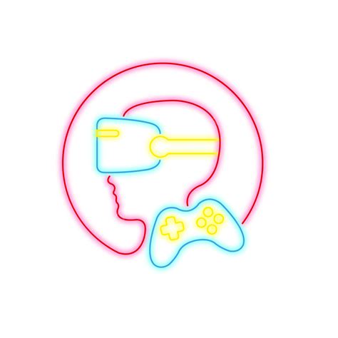 Video Game Controller Vector Art Png Neon Video Game Related Controls