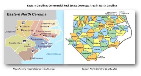 Map Of East North Carolina World Map