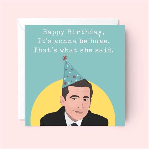 Michael Scott Birthday Card The Office Birthday Card The Etsy