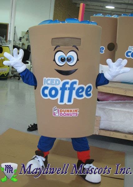 Dunkin Donuts Iced Coffee Cup Mascots Mascot Mascot Costumes