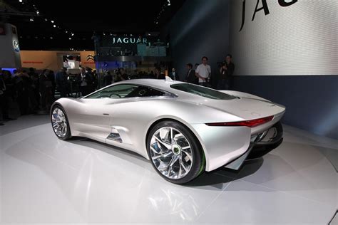 Jaguar Unveils Stunning C X75 Concept Four Wheel Drive Electric Supercar