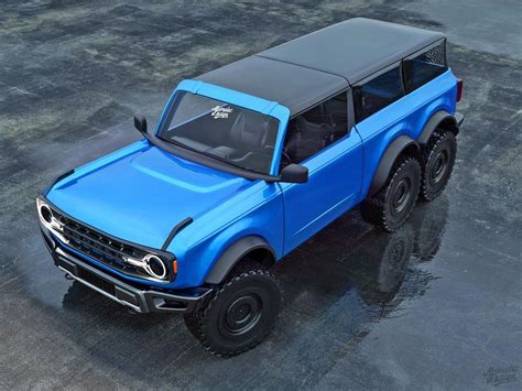 2021 Ford Bronco 6x6 Looks Like A Dune Blaster Autoevolution