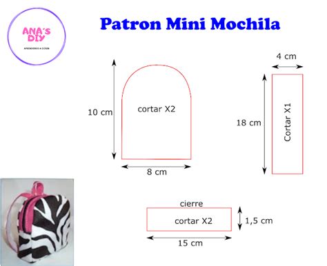 Mini Mochila Patrones De Costura De Mochila Moldes De Mochilas