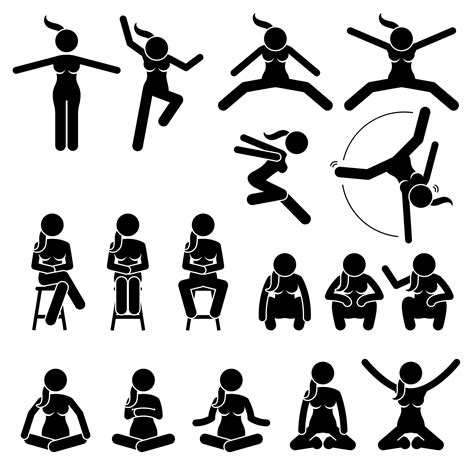 An Image Of People Doing Different Things In The Air And Sitting On