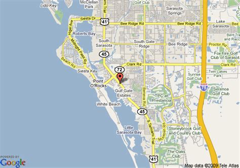 Map Of Holiday Inn Express Sarasota Siesta Key Sarasota