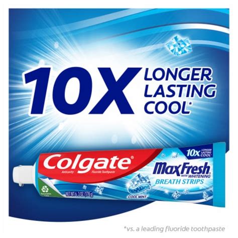 Colgate Max Fresh Whitening Toothpaste With Cool Mint Flavor 6 3 Oz