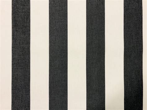 Charcoal Grey And White Striped Dralon Outdoor Fabric Acrylic Teflon