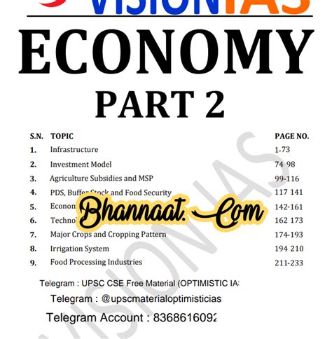 Vision Ias Economy Part Pdf Vision Ias Economy Upsc Notes