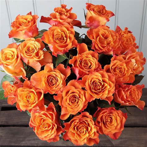 This Stunning Orange Rose Bouquet Suggests Friendship And Love This