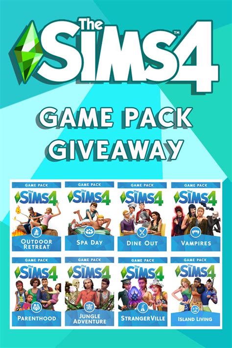 The Sims 4 Game Pack Giveaway Sims 4 Game Packs Sims 4 Game Sims
