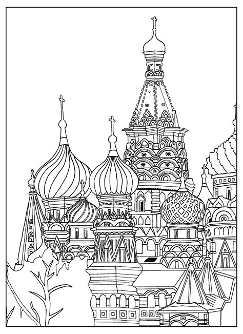 Architecture Coloring Pages Coloring Home