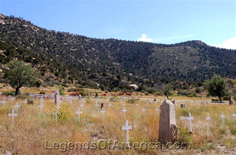 Legends Of America Photo Prints New Mexico Dawson Nm Cemetery