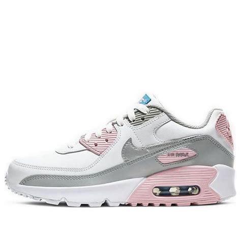 Nike Air Max 90 Leather Gs Metallic Silver Pink Cd6864 004
