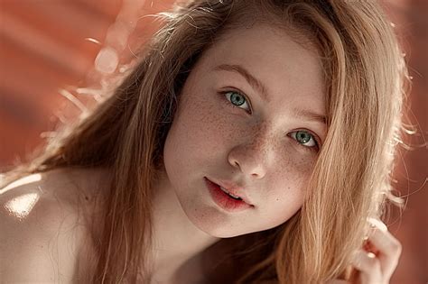 1920x1080px Free Download Hd Wallpaper Women Face Portrait Blonde Freckles Eyes Pale