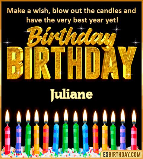 Happy Birthday Juliane  🎂 Images Animated Wishes【28 S】
