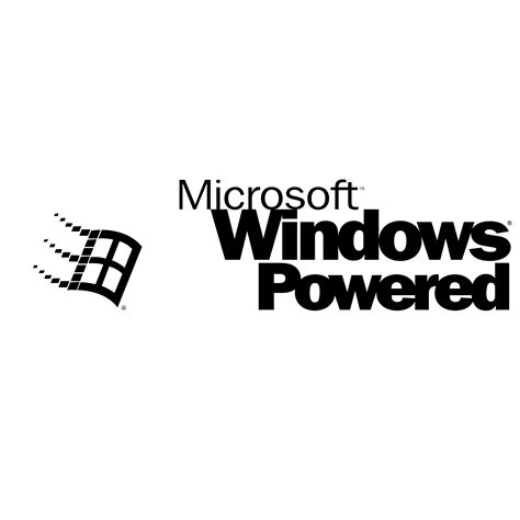 Microsoft Windows Powered Logo Png Transparent And Svg Vector Freebie